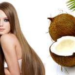 Маски за укрепване на косата с кокосово масло