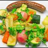 Наденички със зеленчуци на фурна