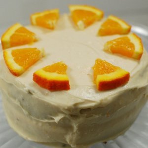 Орехова крем торта с портокали