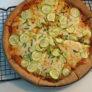 Вегетарианска пица с тиквички