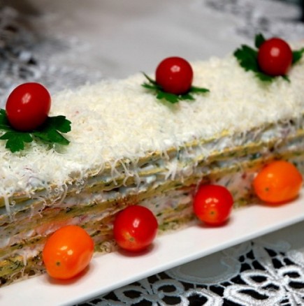 Солена торта с тиквички и заквасена сметана - уникална свежест и невероятен вкус
