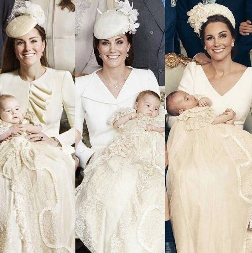 Защо Кейт Мидълтън носи едни и същи дрехи на кръщенето на трите си деца