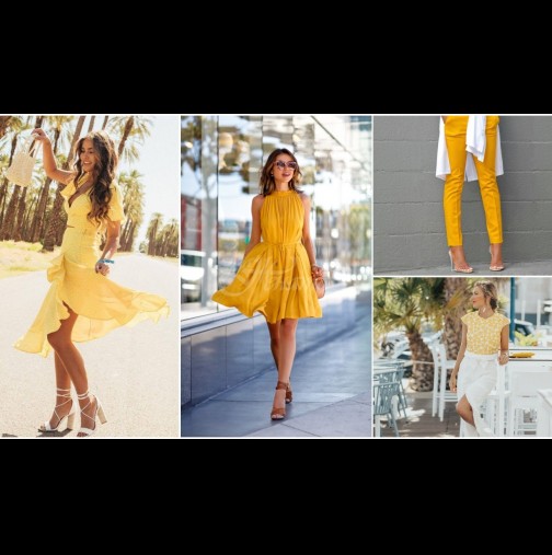 Лято в жълто: Неустоими модни комбинации за лято 2018 (Снимки)