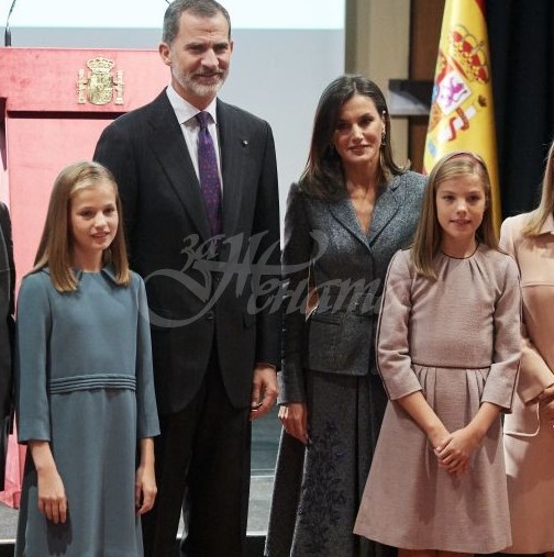13-годишната испанска принцеса за пръв път взе думата на официално събитие