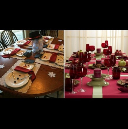 28 идеи как да декорирате масата за Коледните и новогодишни празници (снимки)