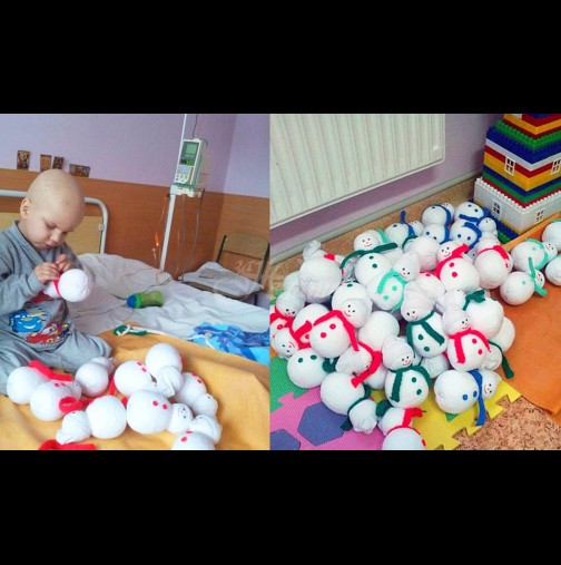 4-годишното момченце, което само шие играчки, за да плати лечението си: историята, която трогна до сълзи Интернет