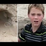 11-годишен намери момиченце, погребано живо в пясъка! Това, което направи изуми всички!