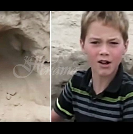 11-годишен намери момиченце, погребано живо в пясъка! Това, което направи изуми всички!