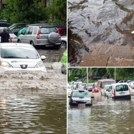 Порой и градушка потопиха Пловдив