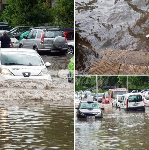Порой и градушка потопиха Пловдив