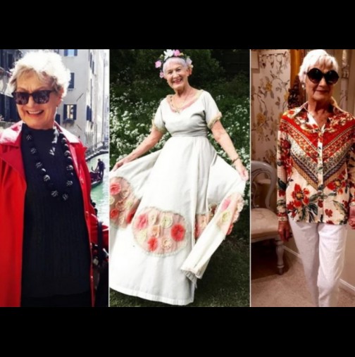 Баба ми е фаталната жена: на 80 години тя сбъдна мечтата си да стане супер модел (Снимки):