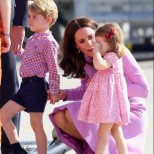 Кейт Мидълтън е супер-мама! Направи показно на Меган, как перфектно се справя сама с трите деца (Снимки):