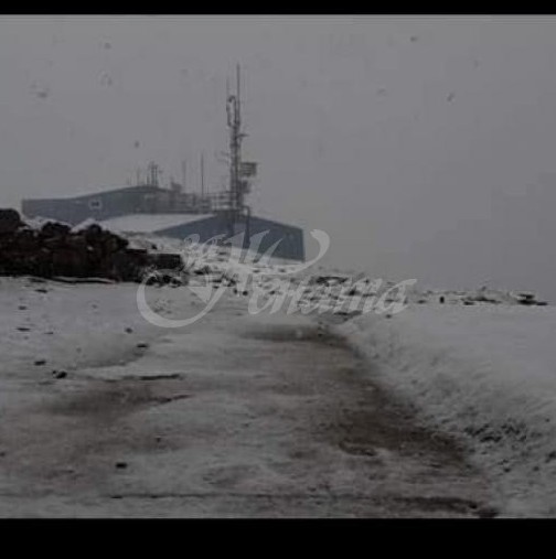 Сняг падна и в България, а летището в Бургас беше затворено