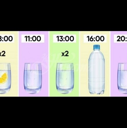 За ускоряване на метаболизма и бързо отслабване спазвам следния график за пиене на водапиене