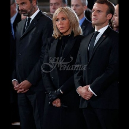 Бриджит Макрон скандализира с тоалета си на погребението на Жак Ширак - прекалено ли е? (Снимки):
