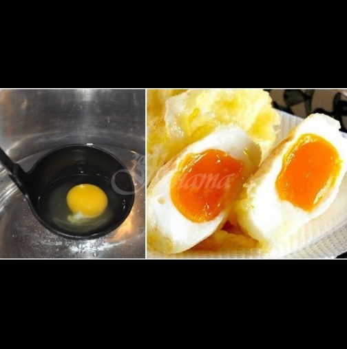 Поширани яйца за 1 минута! Идеално кръгли, идеално сварени, идеални на вкус - трябват ти само черпак и тиган: