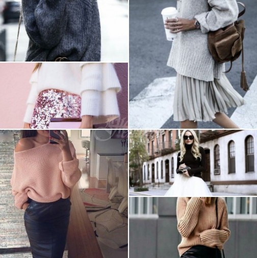 Най-актуалните съчетания пола-пуловер - 14 предложения