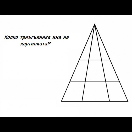 Тази елементарна задачка затрудни даже учителите по математика: Колко триъгълника има на картинката?