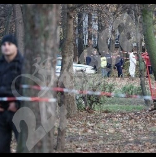 Убитият в София бил с отрязана мъжественост-Снимка то мястото на убийството