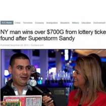 Мъж спечели милиони с намерен случайно лотариен билет