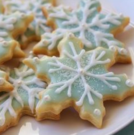 Лесни коледни сладки-снежинки - видео рецепта 