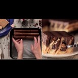 Ред бисквити, ред бишкоти и вълшебен домашен крем! Размазваща бишкотена торта с бисквити и шоколад (Видео):