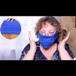 Как да си направим защитна маска от плат без шиене - трябва ти само остра ножица и за няма и 5 минути е готова (Видео):