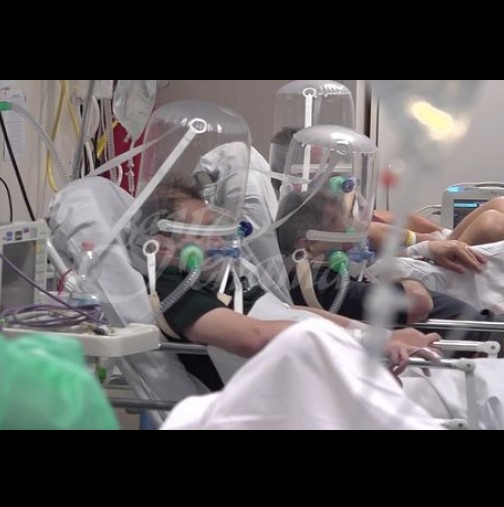 Ужасяващи СНИМКИ от болницата в Бергамо: Слагат на пациентите пластмасови балони