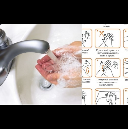 Правилното миене на ръцете убива 99,9% от вирусите - от Световната здравна организация показаха най-ефикасния начин: