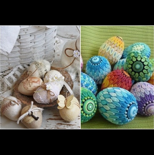 20 невероятно красиви идеи за великденски яйца без бои - майсторски изпълнения (Снимки):