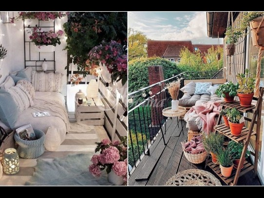 25 големи идеи за малкия балкон (Снимки):