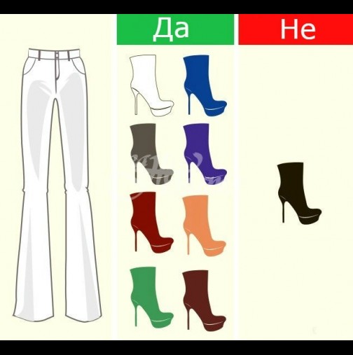 Много жени не знаят какви обувки да съчетаят с различните типове панталони? Затова изготвихме подробен наръчник