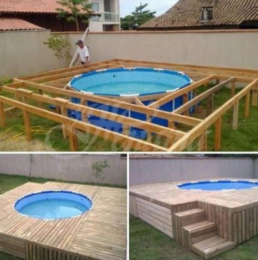 Как да си направим мини басейн в двора (снимки)