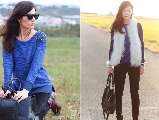 Освежете вашата зима със син пуловер
