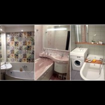 Умни решения за малката баня - как да съберем всичко на 2 кв.м, включително душ-кабина и вана! (Снимки):