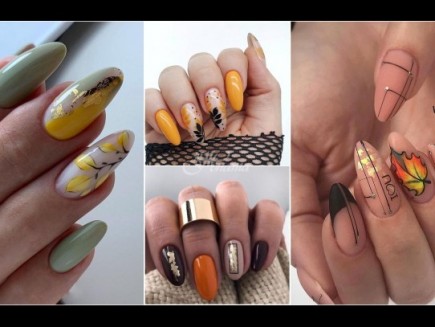 Магнетична колекция есенни маникюри (Снимки):
