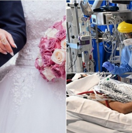 Булка почина в деня на сватбата си в болница от COVID-19