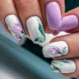 21 пролетни маникюри с много цветя и пеперудки (Галерия)