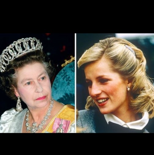 Принцеса Даяна лепнала таен прякор на Кралицата - ето как я наричала зад гърба ѝ (Снимки):