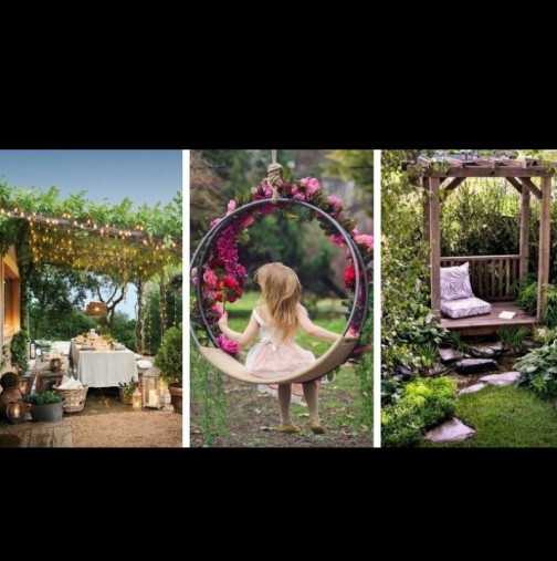 Пролет иде! 20 вълшебни идеи за украса на двора и градината - красота без граници (Снимки):