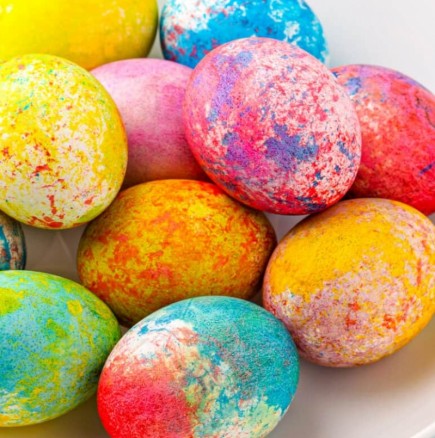 Най-нежните яйца се боядисват с ориз - пастелни багри и неземна красота (Снимки):