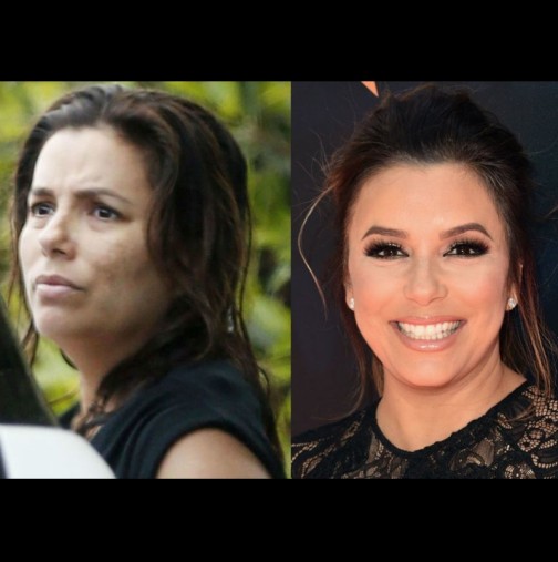 Преди и след: 10 знаменитости, които стават неузнаваеми без грим и прическа (Снимки):