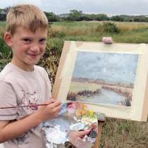 Невероятните картини на 11-годишно момче, продало творби за 1,8 млн евро 