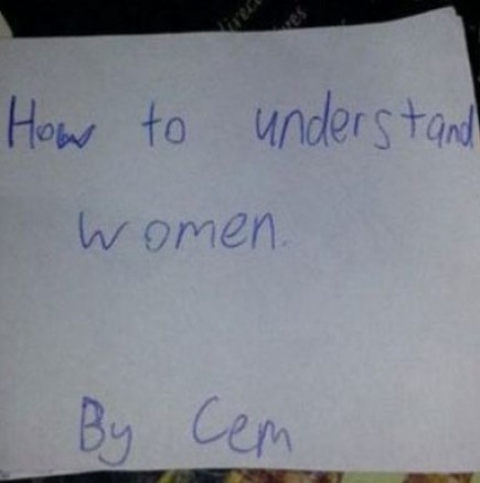 Момче на 12 години написа прост наръчник: Как да разберете жените?