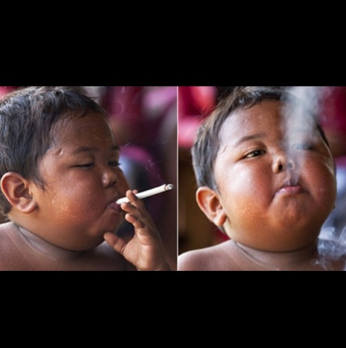 Помните ли момчето, което на 2 годинки пушеше по 40 цигари на ден? Ето как изглежда след 8 години (Снимки):