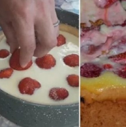 Лесна, желирана ягодова торта 