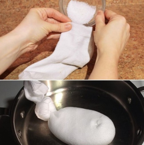 Изпитан бабин лек срещу болката - сипваш сол в чорапа, загряваш и действа моментално: