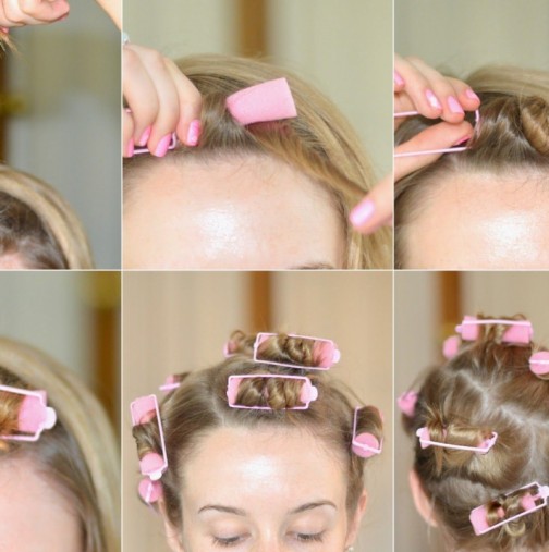 Как правилно да навиваме косата на ролки