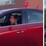 Млада жена забрави чаша на покрива на колата си и като потегли стана белята-Видео
