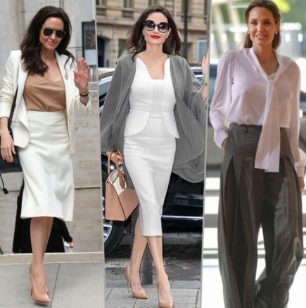 Библия на стила! 15 стилни ежедневни визии от Анджелина Джоли, които да повторим и ние (Снимки):